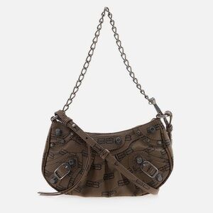 Balenciaga Brown Chain Strap Shoulder Bag